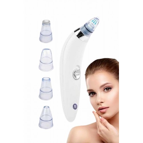 Yeni Nesil Vakumlu Pilli Siyah Nokta ve Yüz Temizleme Cihazı 4 Başlıklı