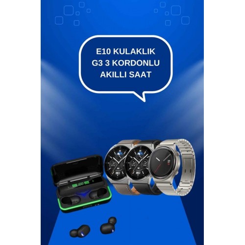 Yeni Nesil Akıllı Saat Ve Bluetooth Kulaklık Titreşim Bildirimleri Uyku Takibi