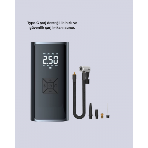 12V Uyumlu Çok İşlevli Akıllı Araç Lastik Pompası 12V Uyumlu Çok İşlevli Akıllı Araç Lastik Pompası