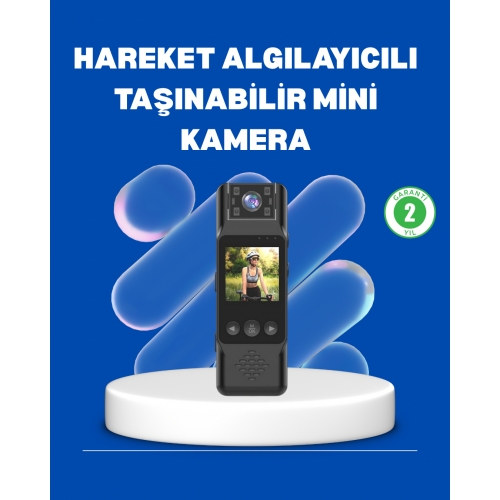 Mini Kamera 1080P Full HD Döner Lens Taşınabilir