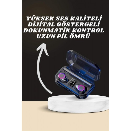 Yeni Nesil Akıllı Saat ve Bluetooth Kulaklık Kampanyası Dijital Göstergeli Powerbankli