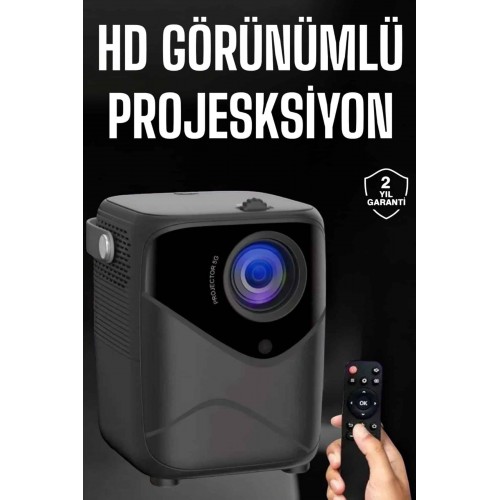 Yüksek HD Görünümlü Taşınabilir Projeksiyon Cihazı
