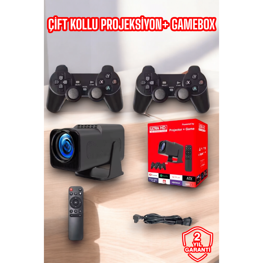 2000+ Oyun ve Popüler Uygulama Destekli Çok Fonksiyonlu Projeksiyon