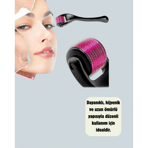 Titanyum Mikro İğneli Dermaroller 1 mm Kırışıklık ve Leke Karşıtı