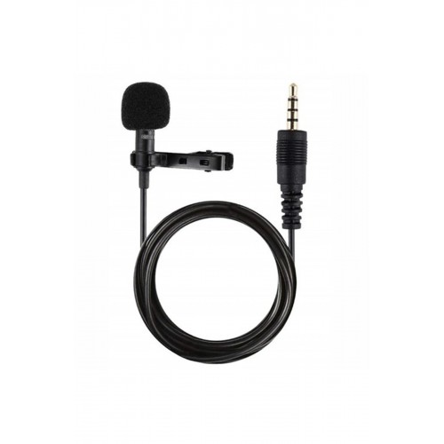 3.5mm Jak 1.5 Metre Double Mikrofon - Siyah-(5796)