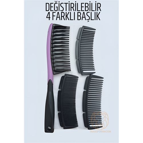 Turk 4 Uçlu Değiştirilebilir Başlıklı Tarak