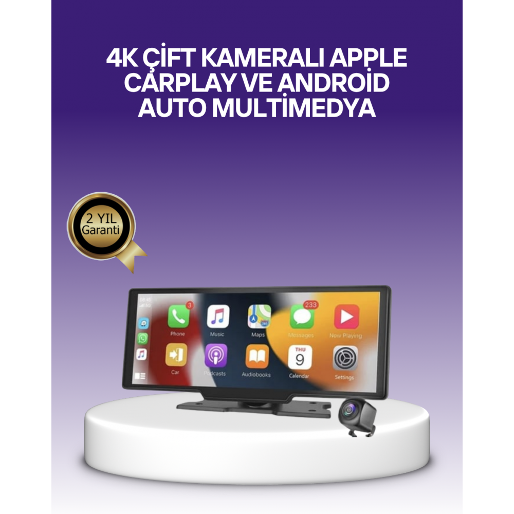 Volkswagen Golf Polo Passat Jetta Tiguan BMW 3-5 Serisi CarPlay Android Auto 10.26” Ekran