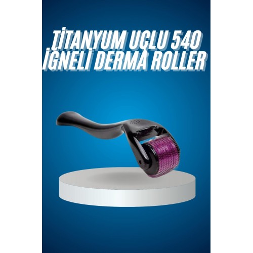 Titanyum Uçlu Derma Roller 540 İğneli 1 mm Gözenek Azaltıcı Akne İzlerine Uygun