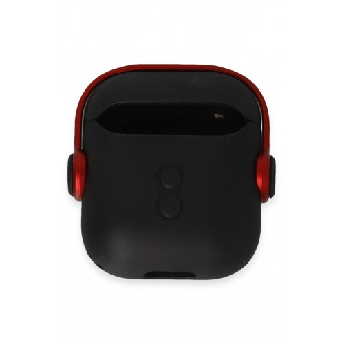 Airpods 2 (2.nesil) Cool Kılıf - Siyah-Kırmızı-(5796) Airpods 2 (2.nesil) Cool Kılıf - Siyah-Kırmızı-(5796)