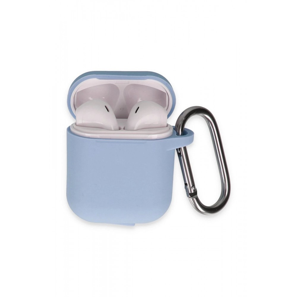 Airpods 2 (2.nesil) Hang Kılıf - Mavi-(5796)