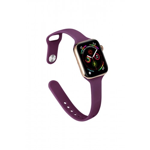 Apple Watch 38mm Klasik Kordon - Mürdüm-(5796)