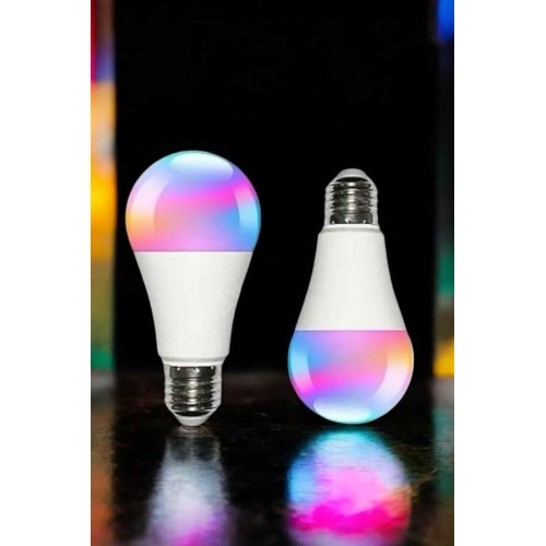 Renk Değiştirebilen RGB Işıklı Led Ampul A+Enerji 15 Watt Led Işık
