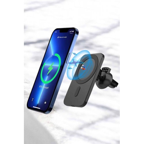 İOS Uyumlu Manyetik Tasarım Magsafe İphone 12/13/14/15 araç şarjı