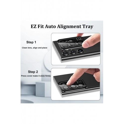 Samsung Galaxy S23 Ultra Valdez Metal Kamera Lens - Kırmızı-(5796)