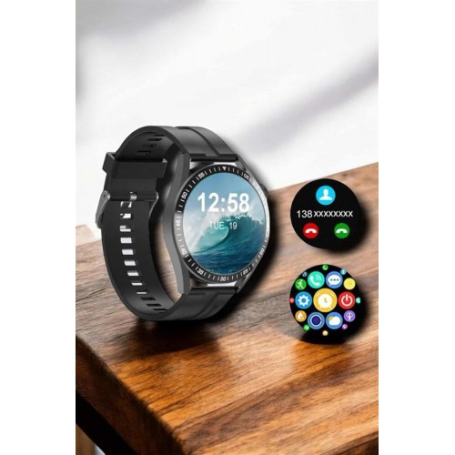 NFC ve Kablosuz Şarjlı Akıllı Saat EKG Nabız & Spor Modları ile iOS ve Android Uyumlu