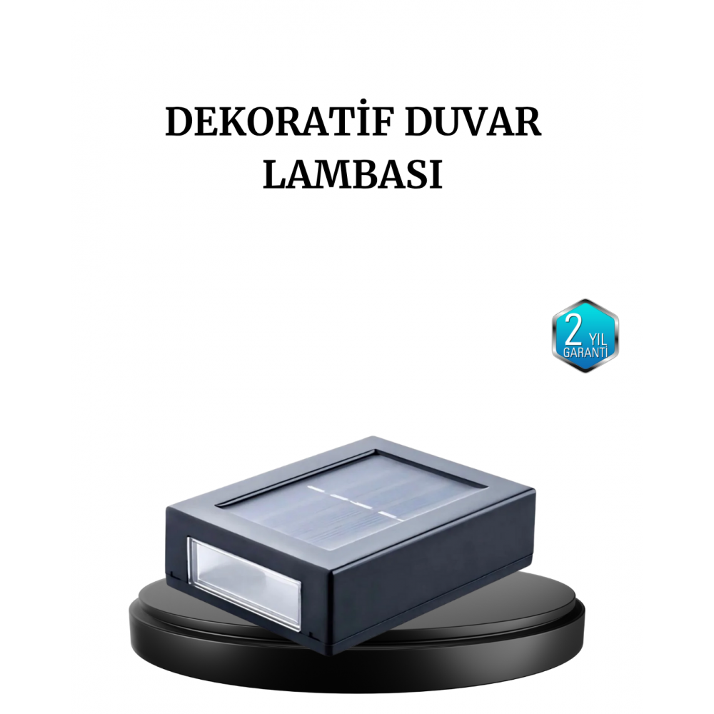 6 LED Güneş Enerjili Sensörlü Lamba – Akıllı Işık Sensörlü Enerji Tasarruflu Bahçe Aydınlatma