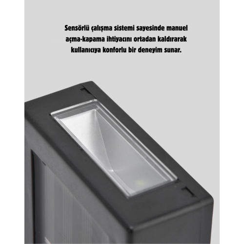 6 LED Güneş Enerjili Sensörlü Lamba – Akıllı Işık Sensörlü Enerji Tasarruflu Bahçe Aydınlatma