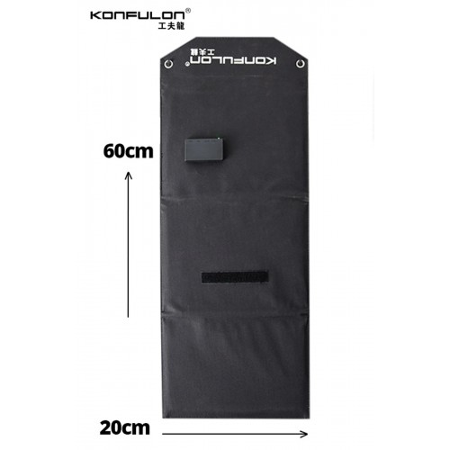 SH-03 30W Hızlı Şarj Taşınabilir Güneş Enerji Paneli Şarj İstasyonu - Siyah-(5796)