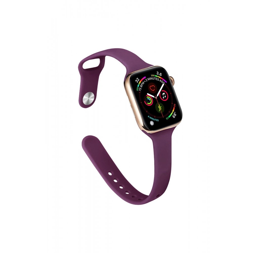 Apple Watch 42mm Klasik Kordon - Mürdüm-(5796)