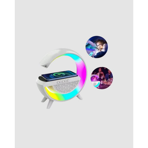 RGB Işıklı Kablosuz Şarjlı Hoparlör – FM Radyolu Akıllı Gece Lambası RGB Işıklı Kablosuz Şarjlı Hoparlör – FM Radyolu Akıllı Gece Lambası