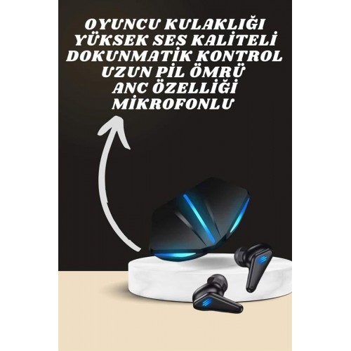 7 Kordonlu Akıllı Saat Ve Oyuncu Kulaklığı ANC Özelliği Kulak İçi Mikrofonlu Sesli Görüşme