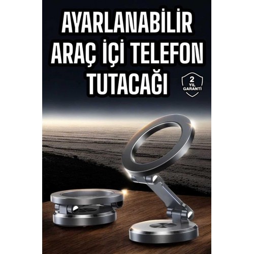 Araç İçi Telefon Tutacağı Manyetik Tasarım Ayarlanabilir