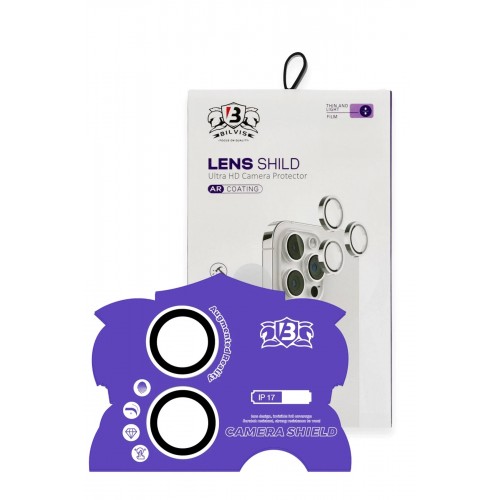 Apple iPhone 17 Bilvis Titan Kamera Lens - Gümüş-(5796)