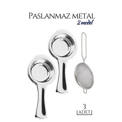 Turk 3 lü Set Metal Çay Süzgeci Cabrera Design