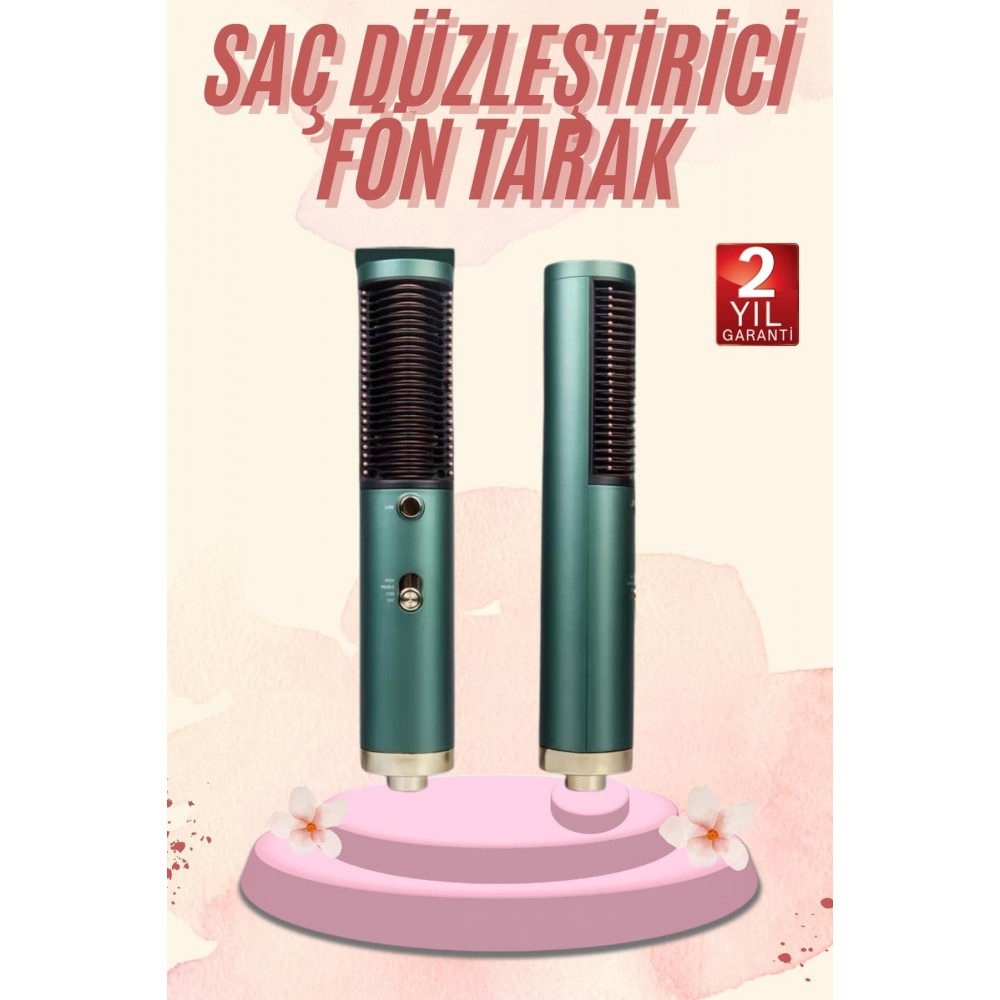 Saç Düzleştirici Fön Makinesi Saç Fırçası Profesyonel Üflemeli