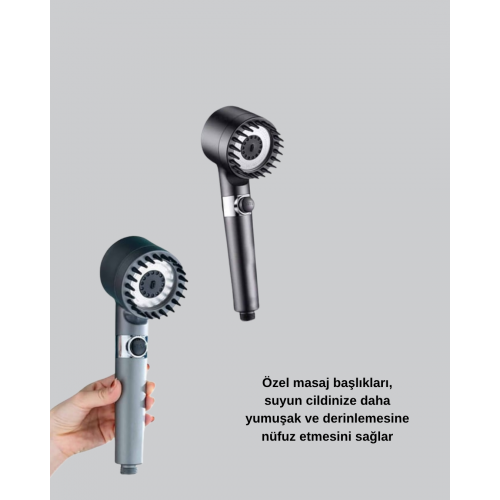 Masaj Etkili Duş Başlığı – Su Tasarruflu Yüksek Basınçlı ve Cilt Dostu Tasarım Masaj Etkili Duş Başlığı – Su Tasarruflu Yüksek Basınçlı ve Cilt Dostu Tasarım