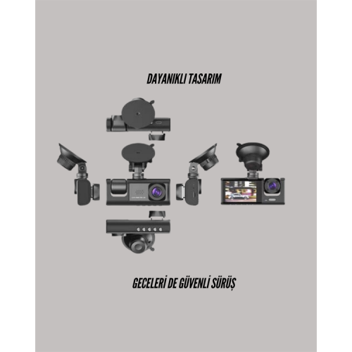 TA-01 LCD Ekranlı Gece Görüşlü Araç Kamerası