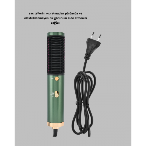 Güçlü İyonik Saç Kurutma Makinesi 3 Kademeli Isı ve 360° Dönebilen Kablo