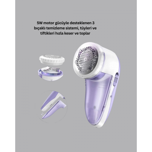 Tüy ve Tiftik Temizleyici – 3 Bıçaklı 200ml Kapasiteli