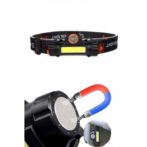 Kafa Lambası Çalışma Işığı Süper Parlak Mıknatıslı Lityum Lion Pilli Kafa Lambası Çalışma Işığı Süper Parlak Mıknatıslı Lityum Lion Pilli