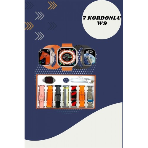 7 Kordonlu Akıllı Saat Ve 2.Nesil Kulaklık Yüksek Ses Kaliteli Uzun Pil Ömrü