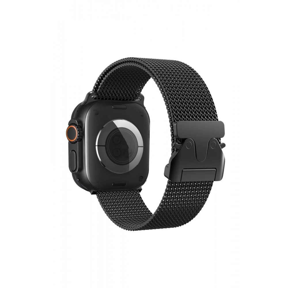 Apple Watch 42mm Milano Metal Kordon - Siyah-(5796)