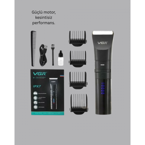 Erkek Saç ve Sakal Kesme Makinesi – Su Geçirmez Sessiz Motorlu