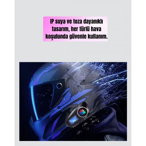 500 Metre İnterkom Mesafeli Kask Kulaklığı Gürültü Engelleyici 500 Metre İnterkom Mesafeli Kask Kulaklığı Gürültü Engelleyici