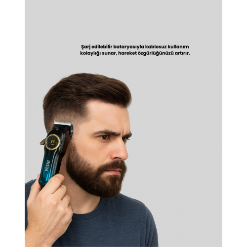 USB Type-C Şarjlı Kablosuz/Kablolu Erkek Tıraş Makinesi