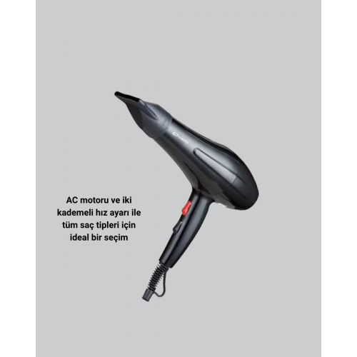 2200W Fön Makinesi – Profesyonel AC Motor Soğuk ve Sıcak Üfleme 2200W Fön Makinesi – Profesyonel AC Motor Soğuk ve Sıcak Üfleme