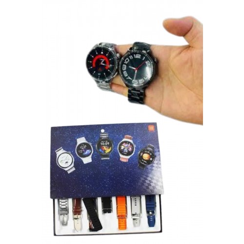 7 Kordonlu Akıllı Saat Siyah Kasa Dokunmatik Ekran Uyku ve Sağlık Takibi