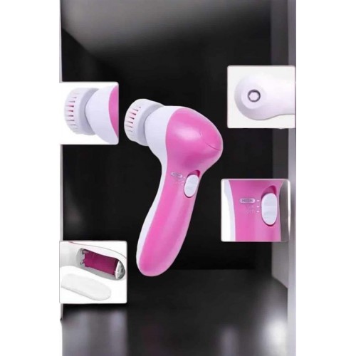 Taşınabilir Yüz Temizleme Cihazı Masaj Peeling Temizlik 5 Başlıklı