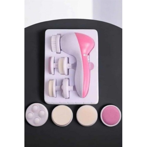 Taşınabilir Yüz Temizleme Cihazı Masaj Peeling Temizlik 5 Başlıklı