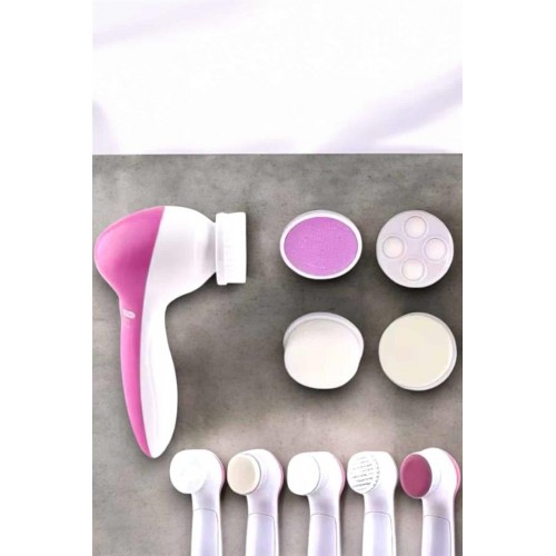 Taşınabilir Yüz Temizleme Cihazı Masaj Peeling Temizlik 5 Başlıklı
