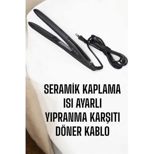 Saç Düzleştirici Isı Ayarlı Döner Kablo Yıpranma Karşıtı Saç Düzleştirici Isı Ayarlı Döner Kablo Yıpranma Karşıtı