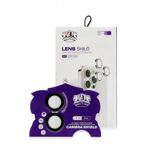 iPhone 16 Bilvis Titan Kamera Lens - Siyah-(5796)