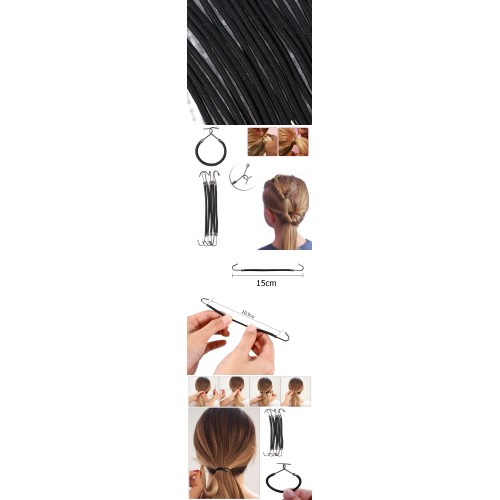 Turk Kancalı At Kuyruğu Lastik Toka 10 ADET