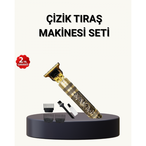 Profesyonel Çizik Tıraş Makinesi – T Çelik Bıçaklı 120 Dakika Şarjlı Kullanım 3 Başlıklı