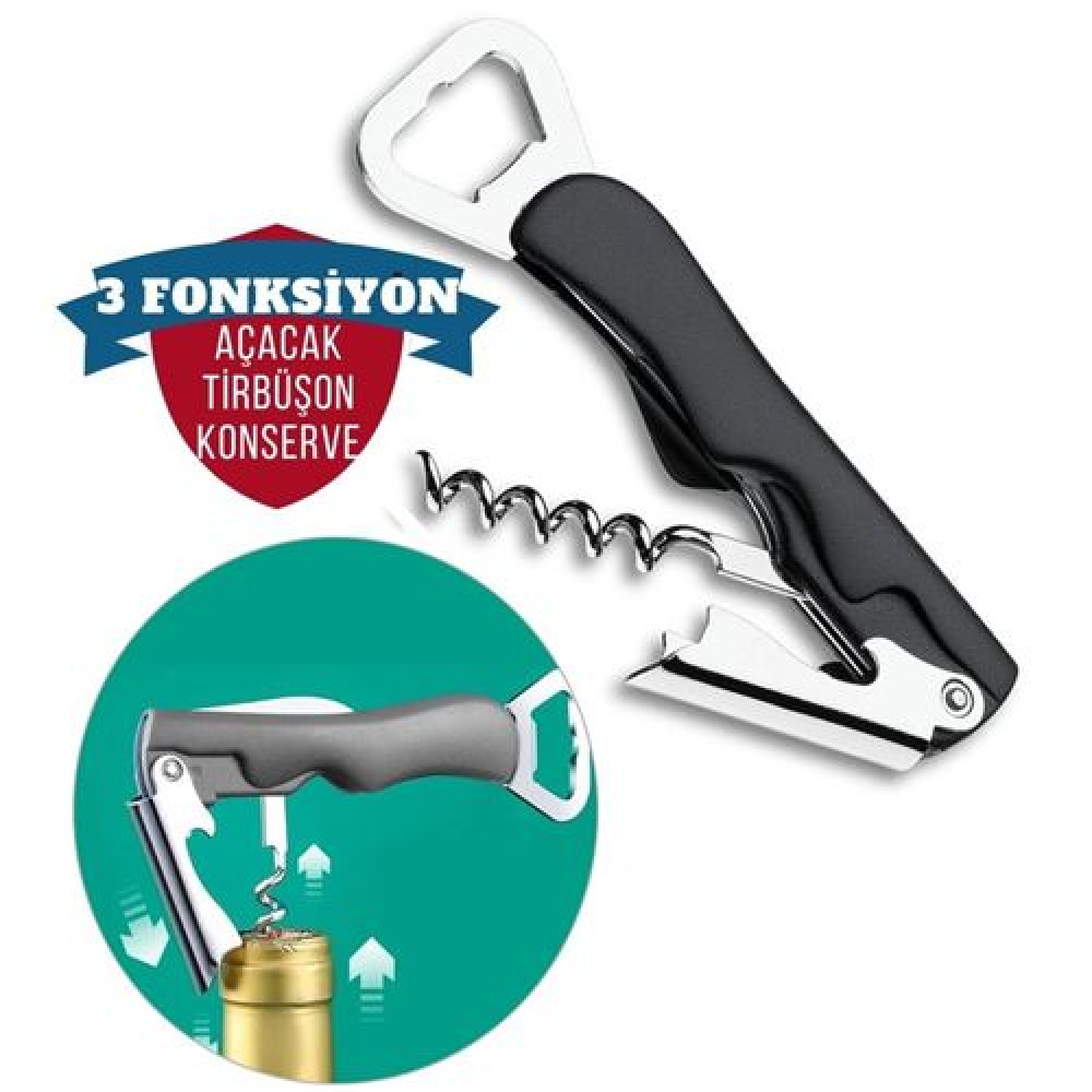 HSNET Açacak Tirbüşon Seti 3 Fonksiyon Trevor Deisgn