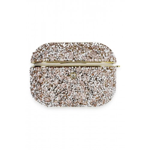 Airpods Pro 2 (2.nesil) Luz Taşlı Kılıf - Pembe-(5796)